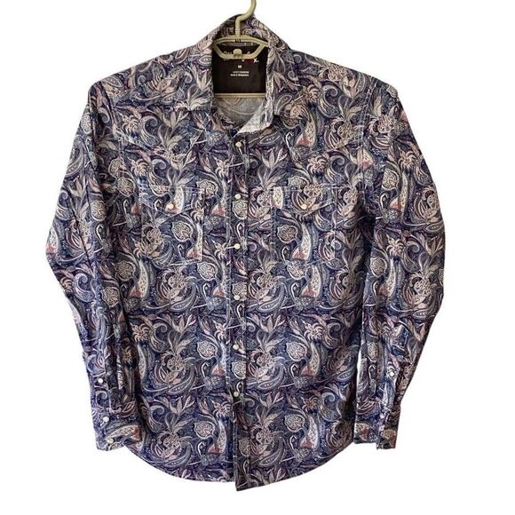 Wrangler 20X Advanced Comfort Long Sleeve Shirt Pearl Snap Men’s Medium - Picture 2 of 9